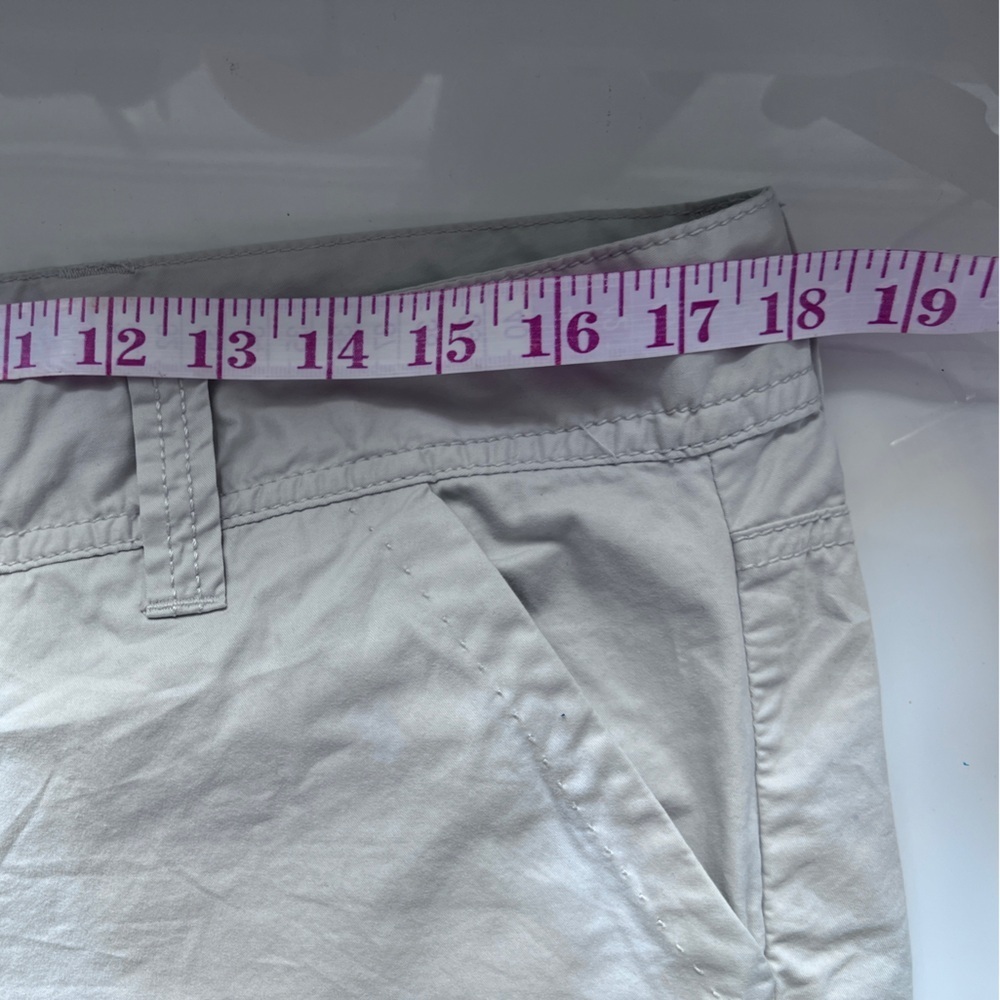 Calvin Klein Jeans Tan Flat Front Cotton Cargo Summer Shorts 10 - Picture 9 of 10
